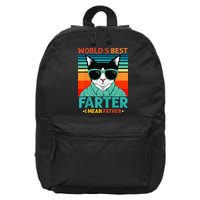 Worlds Best Farter I Mean Father Best Cat Dad Ever 16 in Basic Backpack