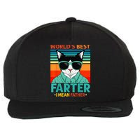 Worlds Best Farter I Mean Father Best Cat Dad Ever Wool Snapback Cap