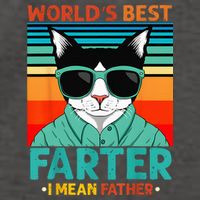 Worlds Best Farter I Mean Father Best Cat Dad Ever Vector Backpack