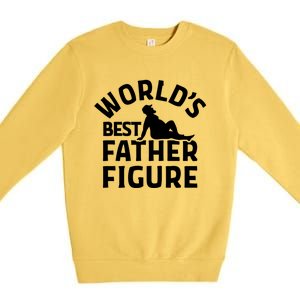 WorldS Best Father Figure Gift Premium Crewneck Sweatshirt