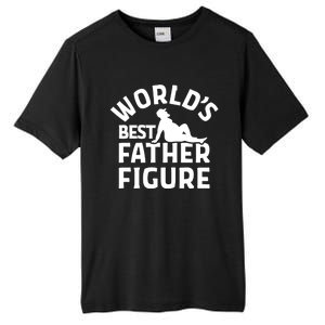 WorldS Best Father Figure Gift Tall Fusion ChromaSoft Performance T-Shirt