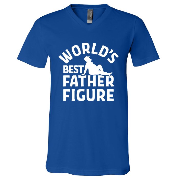 WorldS Best Father Figure Gift V-Neck T-Shirt