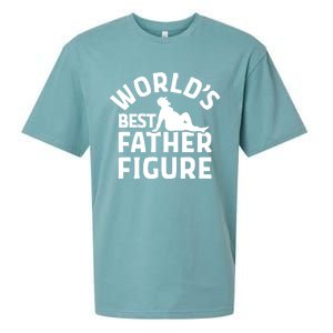 WorldS Best Father Figure Gift Sueded Cloud Jersey T-Shirt