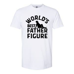 WorldS Best Father Figure Gift Softstyle CVC T-Shirt