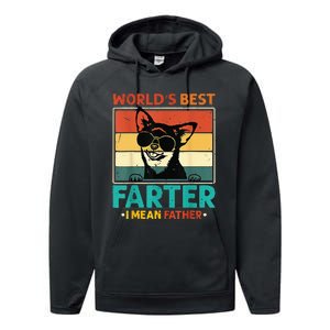 World's Best Farter I Mean Father Dog Dad Performance Fleece Hoodie