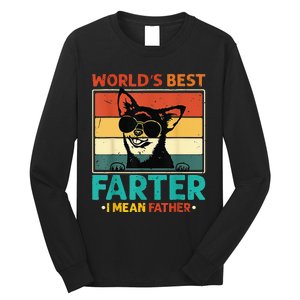 World's Best Farter I Mean Father Dog Dad Long Sleeve Shirt