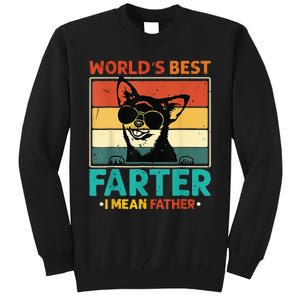 World's Best Farter I Mean Father Dog Dad Tall Sweatshirt