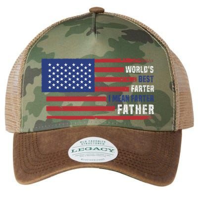 World's Best Farter I Mean Father Funny Gift For Dad T Legacy Tie Dye Trucker Hat