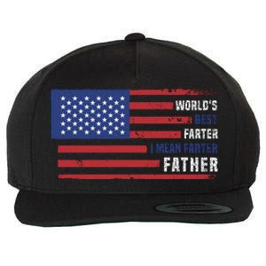 World's Best Farter I Mean Father Funny Gift For Dad T Wool Snapback Cap