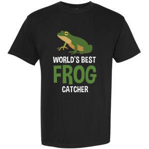 World's Best Frog Catcher Gift Frog Hunter Garment-Dyed Heavyweight T-Shirt