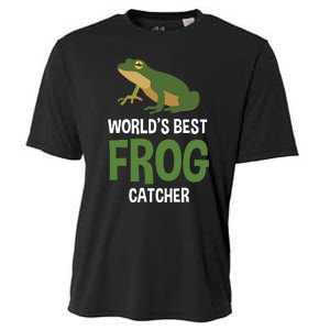 World's Best Frog Catcher Gift Frog Hunter Cooling Performance Crew T-Shirt