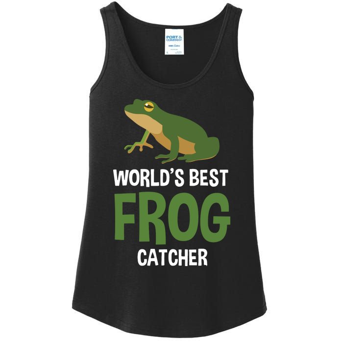 World's Best Frog Catcher Gift Frog Hunter Ladies Essential Tank