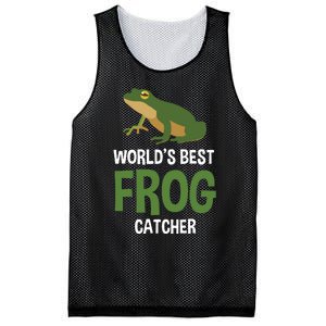 World's Best Frog Catcher Gift Frog Hunter Mesh Reversible Basketball Jersey Tank