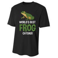 World's Best Frog Catcher Gift Frog Hunter Performance Sprint T-Shirt