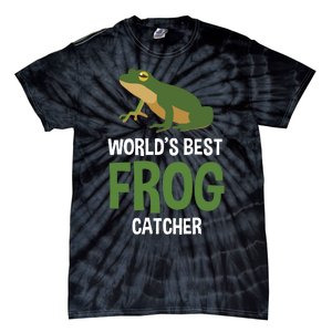 World's Best Frog Catcher Gift Frog Hunter Tie-Dye T-Shirt