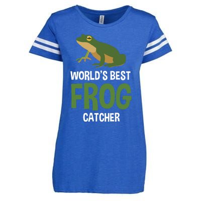 World's Best Frog Catcher Gift Frog Hunter Enza Ladies Jersey Football T-Shirt