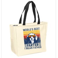 Worlds Best Farter I Mean Father Funny Best Dog Dad Ever Zip Tote Bag