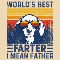Worlds Best Farter I Mean Father Funny Best Dog Dad Ever Zip Tote Bag