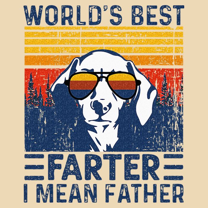 Worlds Best Farter I Mean Father Funny Best Dog Dad Ever Zip Tote Bag