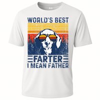 Worlds Best Farter I Mean Father Funny Best Dog Dad Ever Cooling Performance Crew T-Shirt