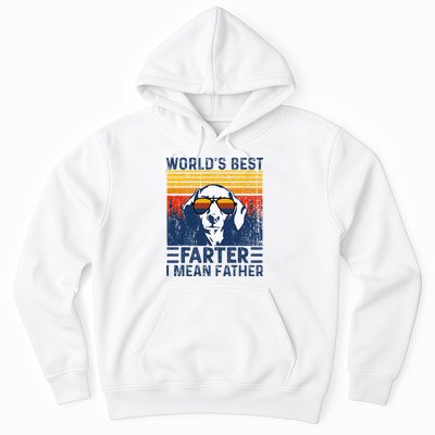 Worlds Best Farter I Mean Father Funny Best Dog Dad Ever Hoodie