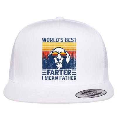 Worlds Best Farter I Mean Father Funny Best Dog Dad Ever Flatbill Hat