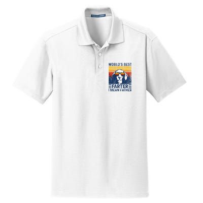 Worlds Best Farter I Mean Father Funny Best Dog Dad Ever Dry Zone Grid Polo
