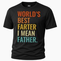 Worlds Best Farter I Mean Father Best Dad Ever Cool Cooling Performance Crew T-Shirt