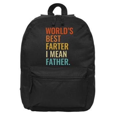 Worlds Best Farter I Mean Father Best Dad Ever Cool 16 in Basic Backpack