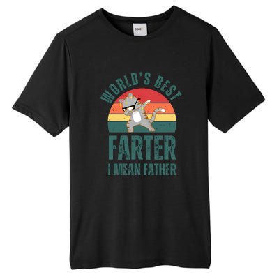 World’s Best Farter I Mean Father Vintage Tall Fusion ChromaSoft Performance T-Shirt