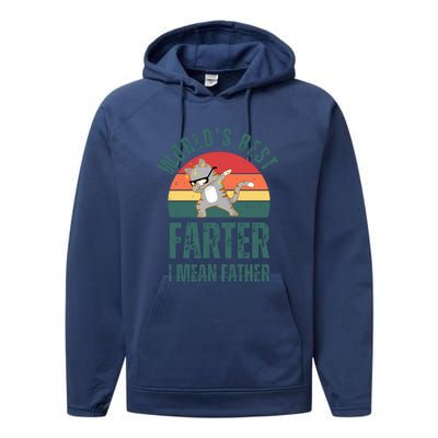 World’s Best Farter I Mean Father Vintage Performance Fleece Hoodie