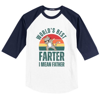 World’s Best Farter I Mean Father Vintage Baseball Sleeve Shirt