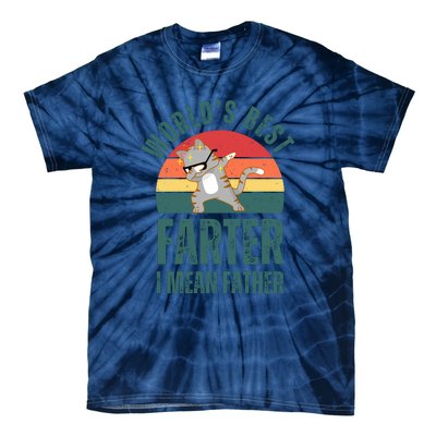 World’s Best Farter I Mean Father Vintage Tie-Dye T-Shirt