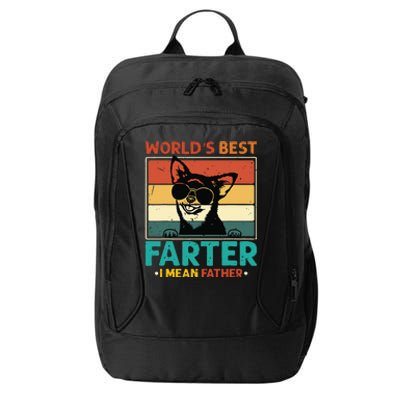 Worlds Best Farter I Mean Father Best Dad Ever Cool Dog City Backpack