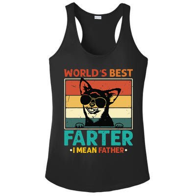 Worlds Best Farter I Mean Father Best Dad Ever Cool Dog Ladies PosiCharge Competitor Racerback Tank