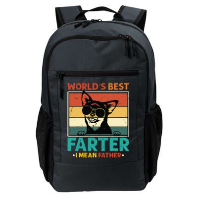 Worlds Best Farter I Mean Father Best Dad Ever Cool Dog Daily Commute Backpack