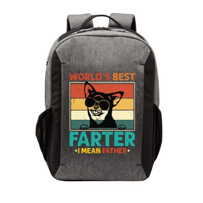 Worlds Best Farter I Mean Father Best Dad Ever Cool Dog Vector Backpack