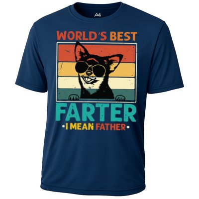 Worlds Best Farter I Mean Father Best Dad Ever Cool Dog Performance Shirt