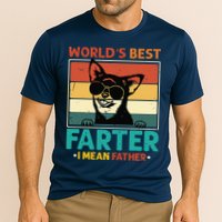 Worlds Best Farter I Mean Father Best Dad Ever Cool Dog Cooling Performance Crew T-Shirt
