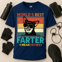 Worlds Best Farter I Mean Father Best Dad Ever Cool Dog Cooling Performance Crew T-Shirt
