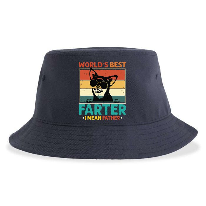 Worlds Best Farter I Mean Father Best Dad Ever Cool Dog Sustainable Bucket Hat
