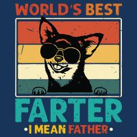 Worlds Best Farter I Mean Father Best Dad Ever Cool Dog Button