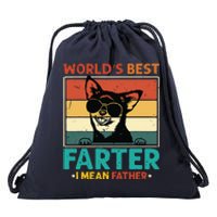 Worlds Best Farter I Mean Father Best Dad Ever Cool Dog Drawstring Bag