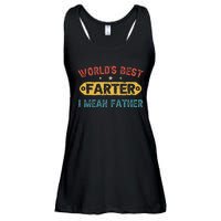 World's Best Farter I Mean Father Funny Father's Day Ladies Essential Flowy Tank