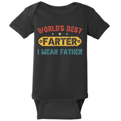 World's Best Farter I Mean Father Funny Father's Day Baby Bodysuit