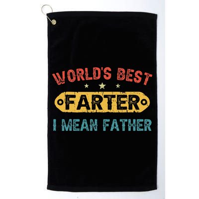 World's Best Farter I Mean Father Funny Father's Day Golf Towel
