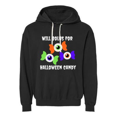 Will Bolus for Halloween Candy Type 1 Diabetes Garment-Dyed Fleece Hoodie