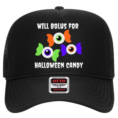 Will Bolus for Halloween Candy Type 1 Diabetes High Crown Mesh Back Trucker Hat