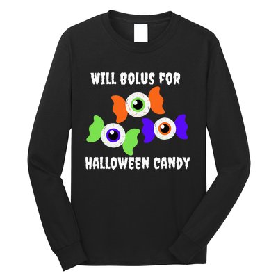 Will Bolus for Halloween Candy Type 1 Diabetes Long Sleeve Shirt