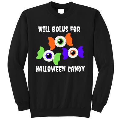 Will Bolus for Halloween Candy Type 1 Diabetes Sweatshirt